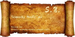 Somody Noémi névjegykártya